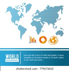 Earth world infographic