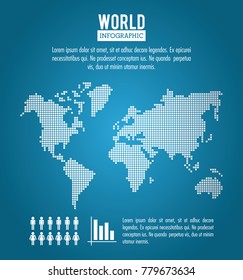 Earth world infographic