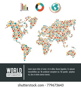 Earth world infographic
