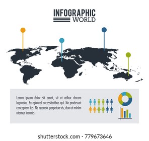 Earth world infographic