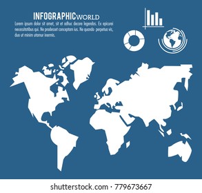 Earth world infographic