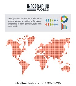 Earth world infographic population