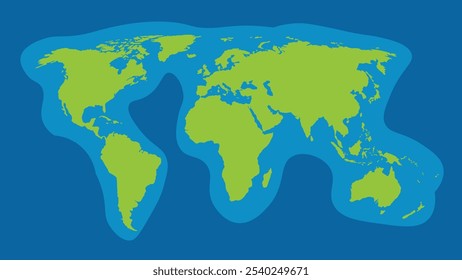 earth world map. Design element of worldwide for travel, infographic, report, advertisment.