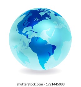 Earth World Map Sphere Icon