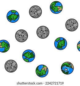 mapa del planeta tierra mundo globo mundial vector patrón transparente línea delgada