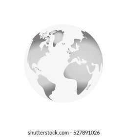 Earth world planet icon vector illustration graphic design