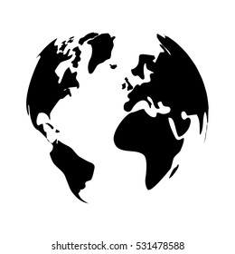 Earth world planet icon vector illustration graphic design
