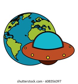 earth world UFO image