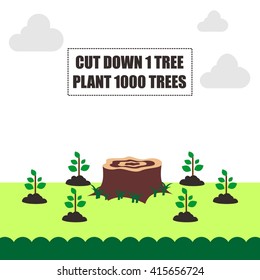 Earthday illustration template Template