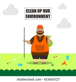 Earthday illustration template Template