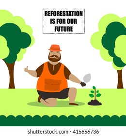 Earthday illustration template Template
