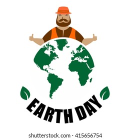 Earthday Illustration Template Template