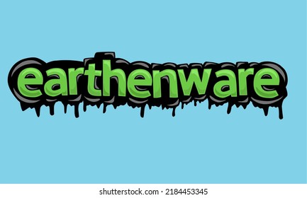 EARTHENWARE background writing vector design very cool and simple