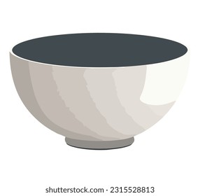 Earthenware bowl design over white