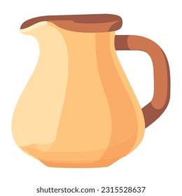 Juguete de artículos de tierra con mango amarillo sobre blanco