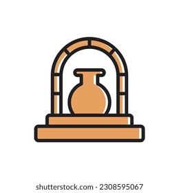 Earthenware Oven Icon Vector Illustration