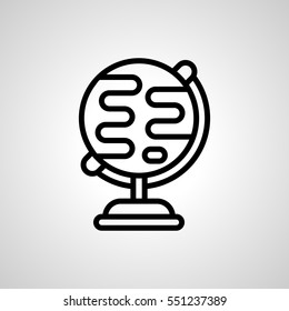 earth-globe icon. isolated sign symbol