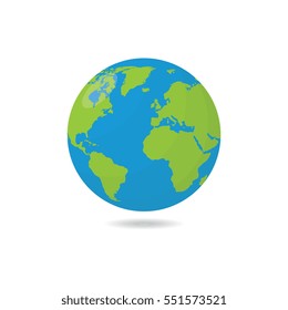 Earthor Globe Vector Illustration