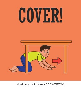 Earthquake Awareness For Earthquake Safety Procedure Concept. Vector Illustration