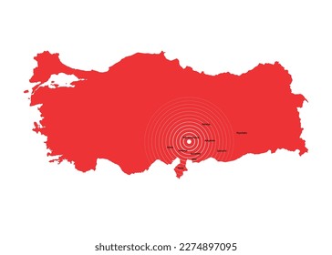 earthquake, background, background image, 06.02, vector, vector graphics, turkey, natural disaster, map, design, crack, graphic, gap, situation, problem, sadness, country, geography, force, world, pla