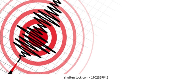 Earthquake background. seismogram for seismic measurement.