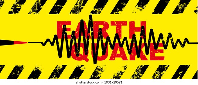 Earthquake background. seismogram for seismic measurement.