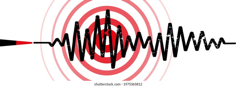 Earthquake background. seismogram for seismic measurement.