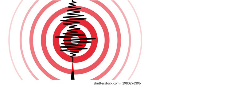 Earthquake background. seismogram for seismic measurement.