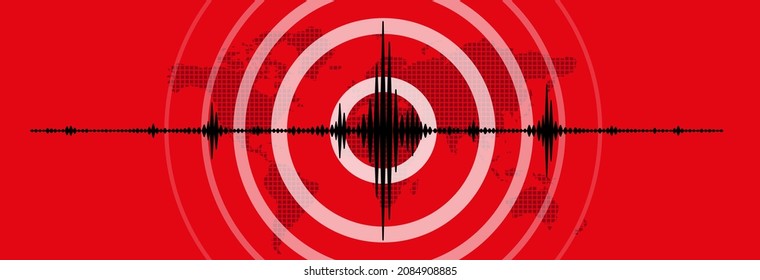 Earthquake background. seismogram for seismic measurement.