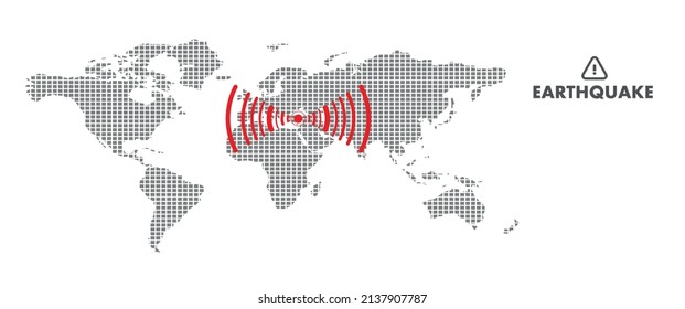 Earthquake background. seismogram for seismic measurement.