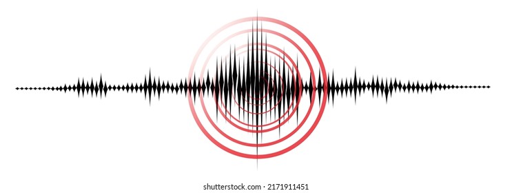 Earthquake background. seismogram for seismic measurement.