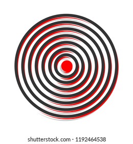 Earthquake icon. Abstract Circle Icon. Vector eps.10