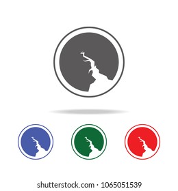 Earthquake Icon. Elements of desister multi colored icons. Premium quality graphic design icon. Simple icon for websites, web design, mobile app, info graphics on white background