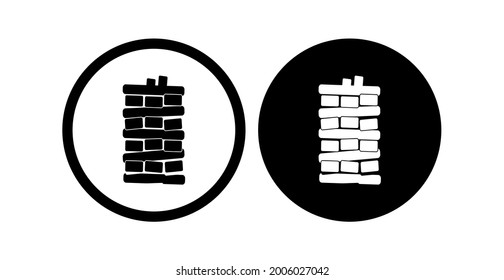 icono del terremoto en fondo blanco