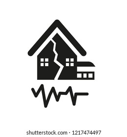 Earthquake icon. Trendy Earthquake logo concept on white background from Weather collection. Suitable for use on web apps, mobile apps and print media.