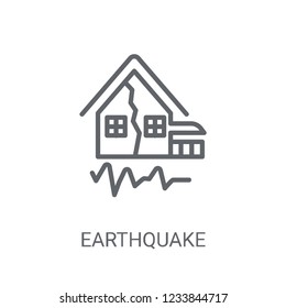 Earthquake icon. Trendy Earthquake logo concept on white background from Weather collection. Suitable for use on web apps, mobile apps and print media.