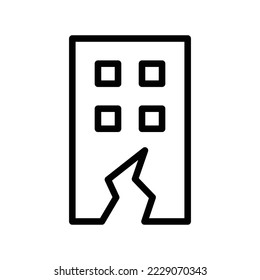Earthquake icon vector design template
