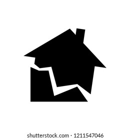 earthquake icon, vector illustration