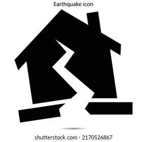 Earthquake Icon Vector Illustration Graphic On Stock Vector (royalty 