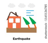 Earthquake icon vector isolated on white background, Earthquake transparent sign , disaster symbols