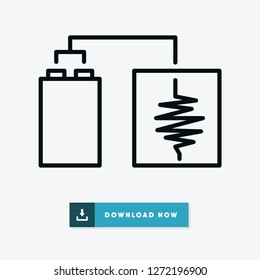 Earthquake machine vector icon