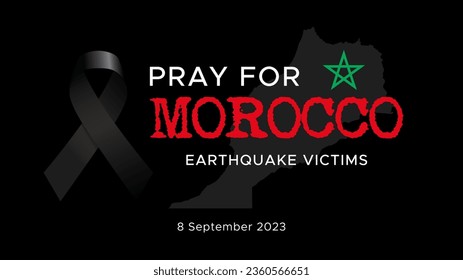 earthquake in morocco 2023, marrakesh. 8 September 2023. Pray for Morocco. Grief