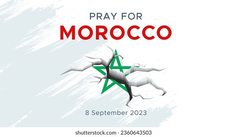 earthquake in morocco 2023, marrakesh. 8 September 2023. Pray for Morocco. Grief