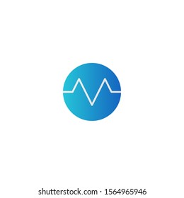 Earthquake Signal Flat Icon Vector