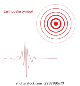 Earthquake symbol in vector file