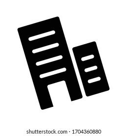 icono plano de glifo vector de terremoto 