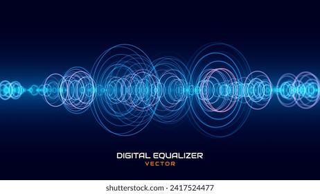 Earthquake Wave Seismic Diagram Background. Audio Sound Wave Diagram Concept. Design for Education and Science. Vector Illustration.