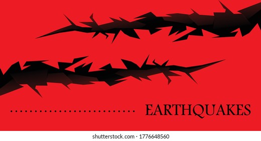 earthquakes background and illustration. flat vector object for business, background, and wallpaper.