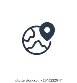 Earth's geography and maps, geography icon