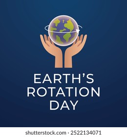 O modelo de design de vetor do Dia de Rotação das Terras é bom para o uso da celebração. Projeto do Dia de Rotação das Terras. design plano. eps 10.
